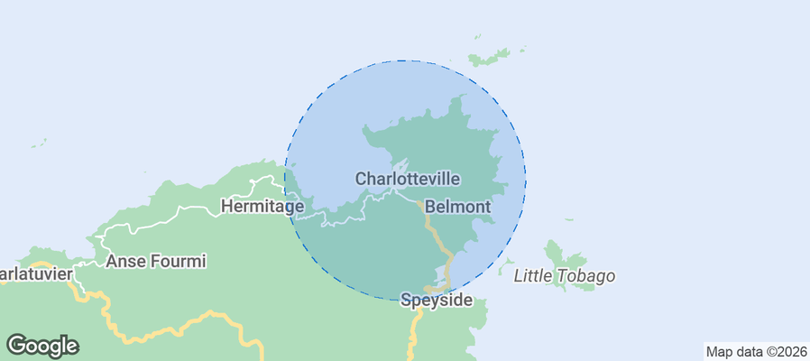 Charlotteville Airbnb map